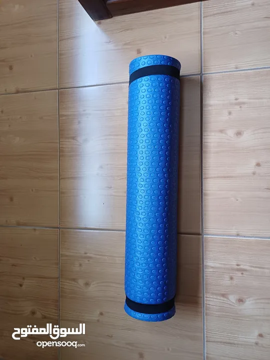 Yoga mat, blue, 172 cm