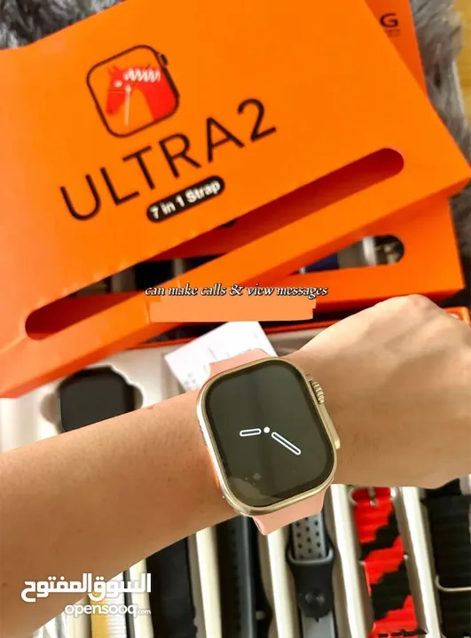 ساعة ذكية( ULTRA 2( 7 in 1 strap    ساعة الترا الذكية – الإصدار الجديد بالحجم الكبير 49mm متوفرة