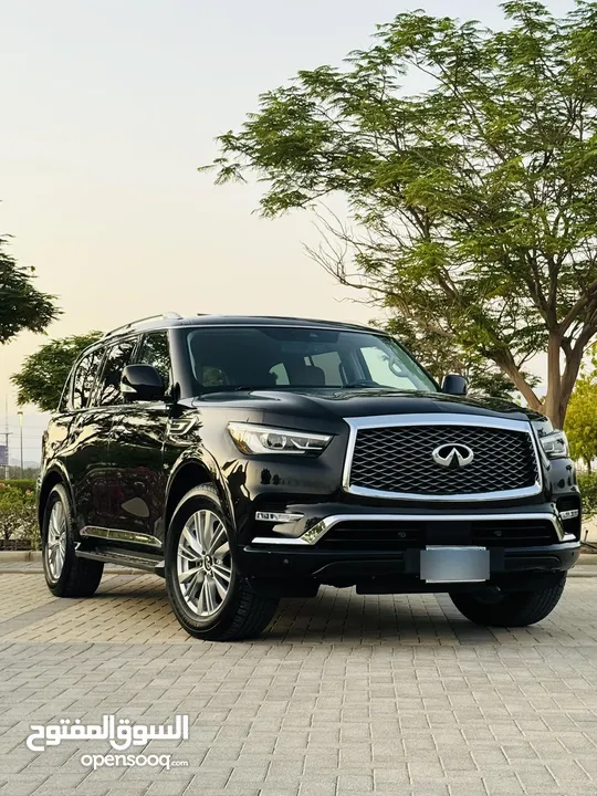 انفنتي QX80 2018 بنظافة مميزة ممشى قليل