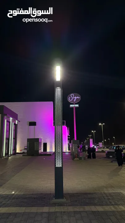 أعمدة إنارة ديكورية صناعة سعودية مودرن كلاسيك بولارد