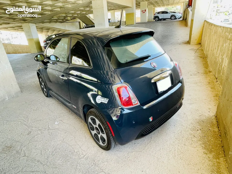 فيات 500e كهرباء للبيع موديل 2017 ممشى قليل بحالة ممتازة fiat 500e 2017