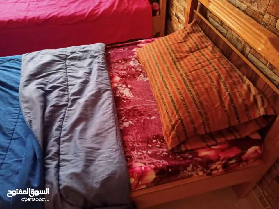 شقة مفروشة للايجار  غرفتين نوم وصالة بلكونة وحمام