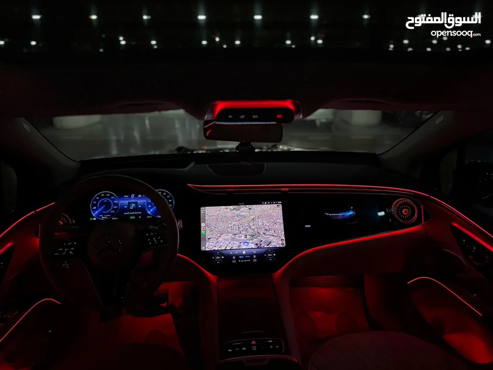 للبيع  مرسيدس MERCEDES EQS 580 SUV 4MATIC  موديل 2023  كهربائية بالكامل  7 مقاعد  فل كامل