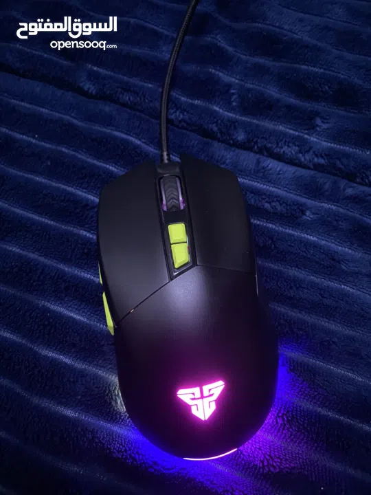 كيبورد ميكانيكل فانتك mk876 سويتش ازرق ..  ماوس فانتك  PHANTOM  II vx6