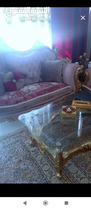 كنب مصري مستعمل فاخر بحاله جيده جدا للبيع المستعجل