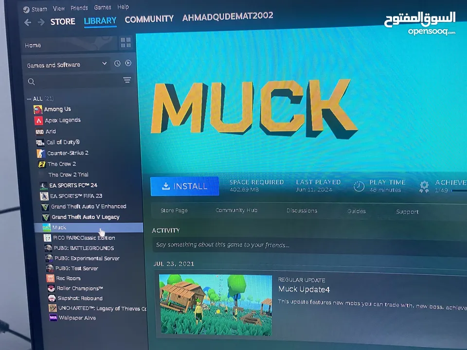 عرض ناري! PC جيمنغ + حساب ستيم + ماوس وكيبورد جيمنغ فقط بـ 180