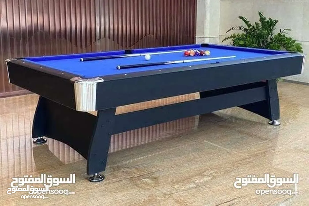 طاولة بلياردو خشب (حجم 7 قدم و 8 قدم)
