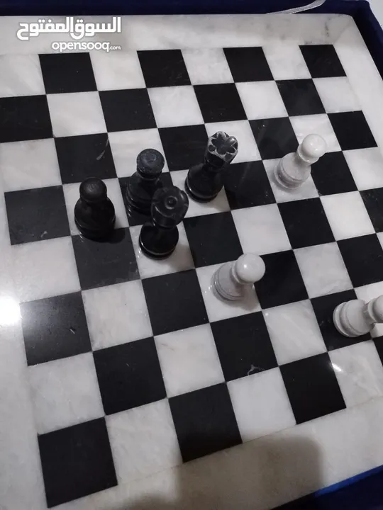 لاصحاب الذوق شطرنج رخام (مرمر)