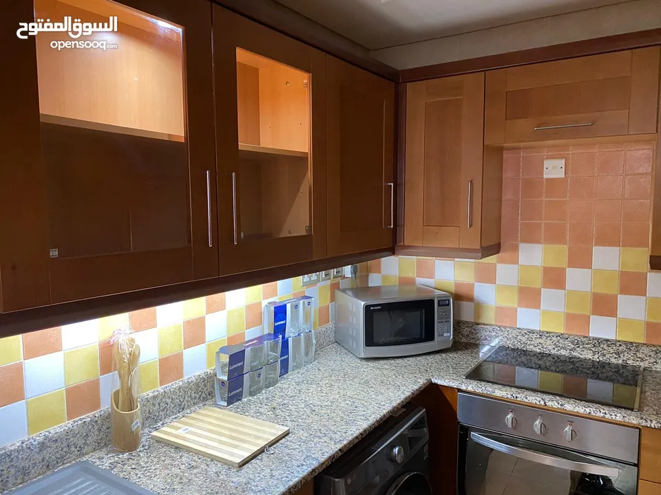 Beautifully furnished one bedroom apartment 100sqm at Seef area