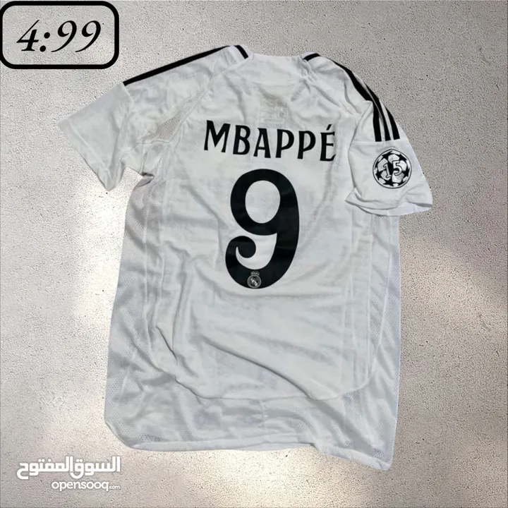 تيشيرتات واطقم رياضية ميسي ورونالدو مبابي ريال مدريد لامين يامال برشلونة المنتخب الاردني