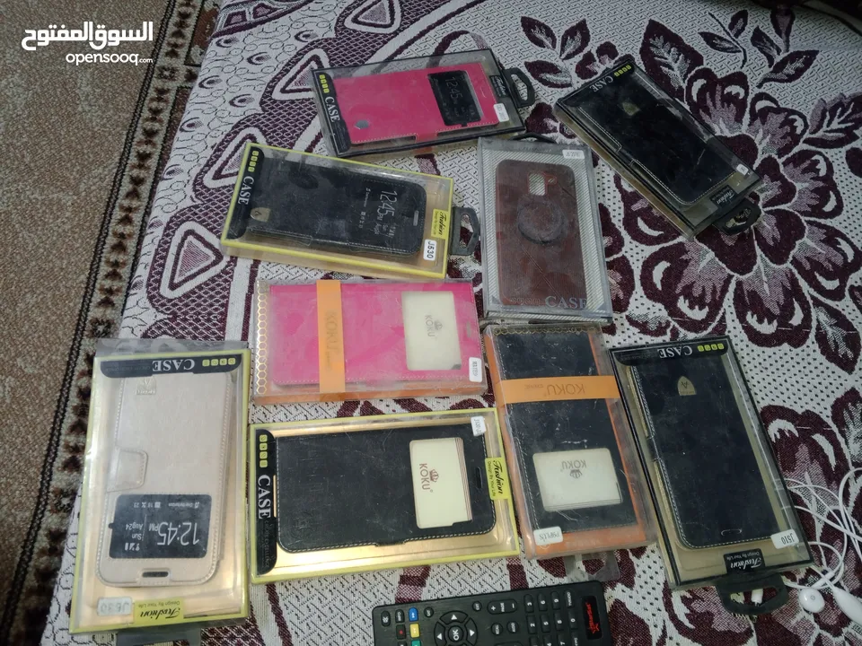 كفرات هواتف جميع انواع السامسونج ويوجد ايفون 6بلس جداد في الكراتين
