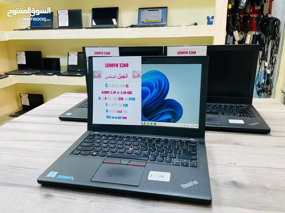 LENOVO X260 CORI5 6 GENERATION RAM 8 GIGA DDR4 SSD 256 GIGA 2.5 MONITOR 14.0 FHD كيبورد مضئ