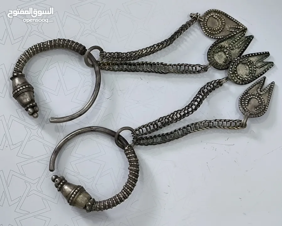 طقم نسائي فضة عمانية صياغة قديمة