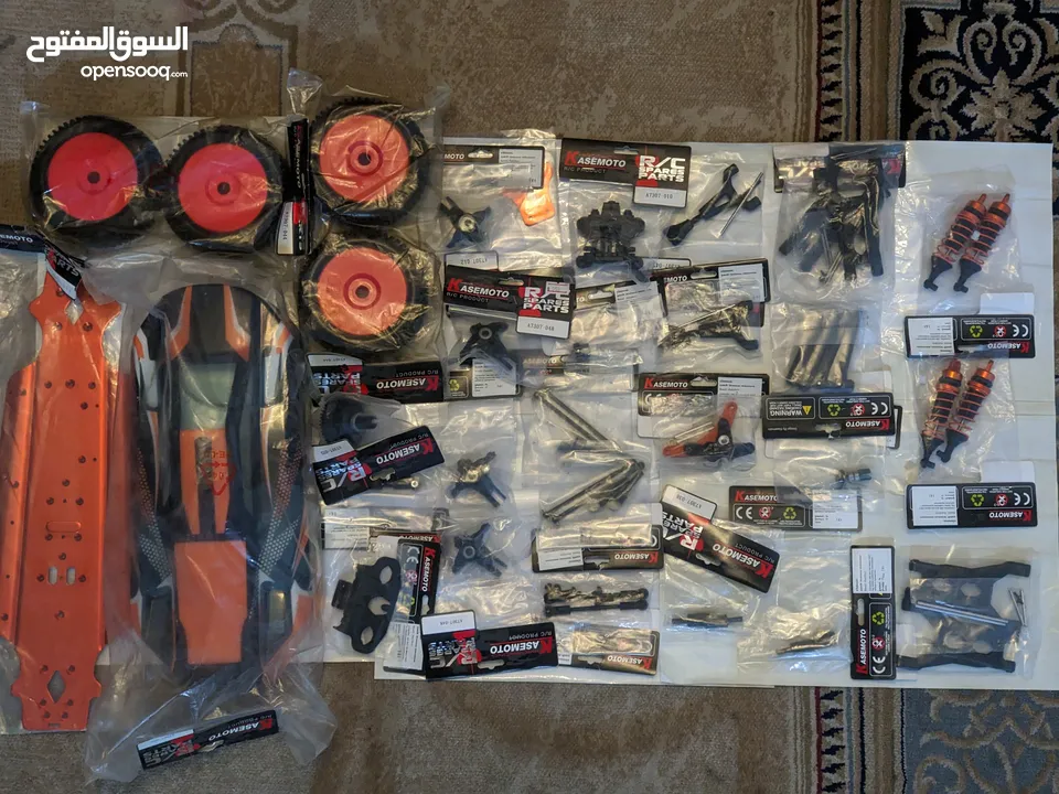 سياره RC 4x4 ماركه كاسيموتو kasemoto جديده  cacapibality 6S lipo battery مع قطع غيار كامله