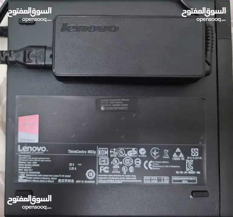 كمبيوتر ميني لينوفو i5/16GB/500GB SSD موديل  Lenovo ThinkCenter M93p Tiny