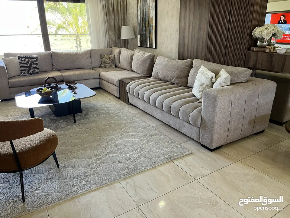 طقم كورنر مودرن Q design استخدم قليل