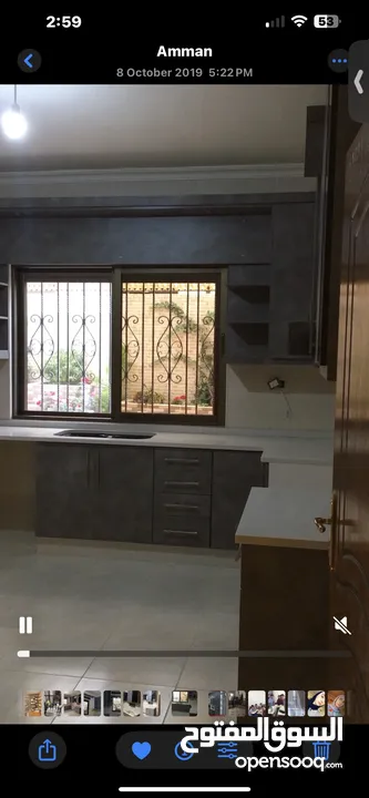 شقة فاخرة للبيع 180 متر مع حديقة 200 متر و شلال و مطبخ فخم راكب و سخان شمسي  غير مفروشة - من المالك