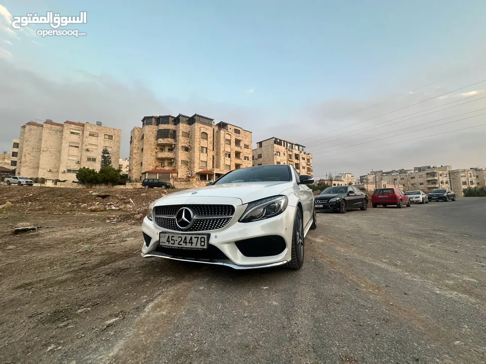 مرسيدس C 200 AMG للبيع كاش او اقساط بحالة الوكالة موديل 2015 محدثة 2020