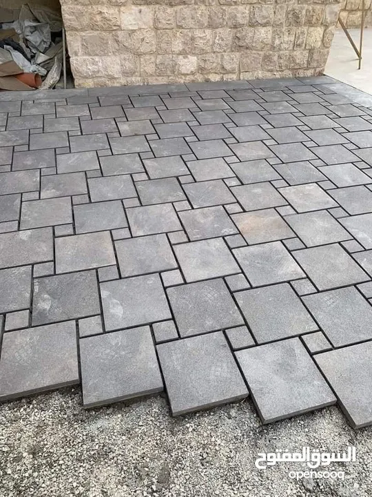 بلاط بازلت وادراج جميع القياسات بأسعار مغريه