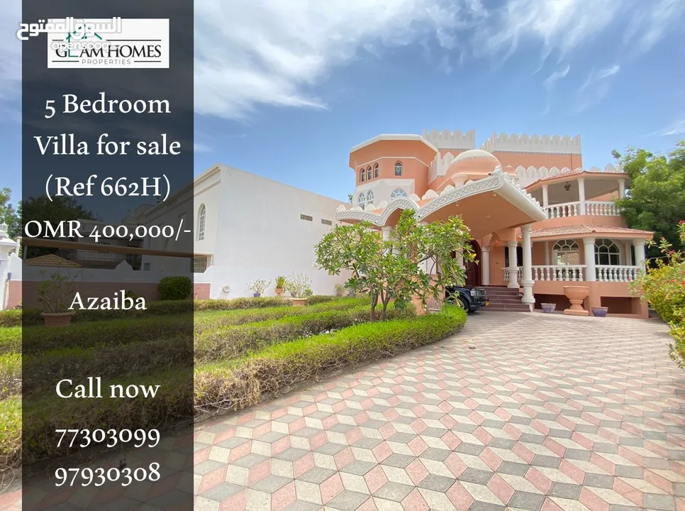 5 Bedrooms Villa for Sale in Azaiba REF:662H