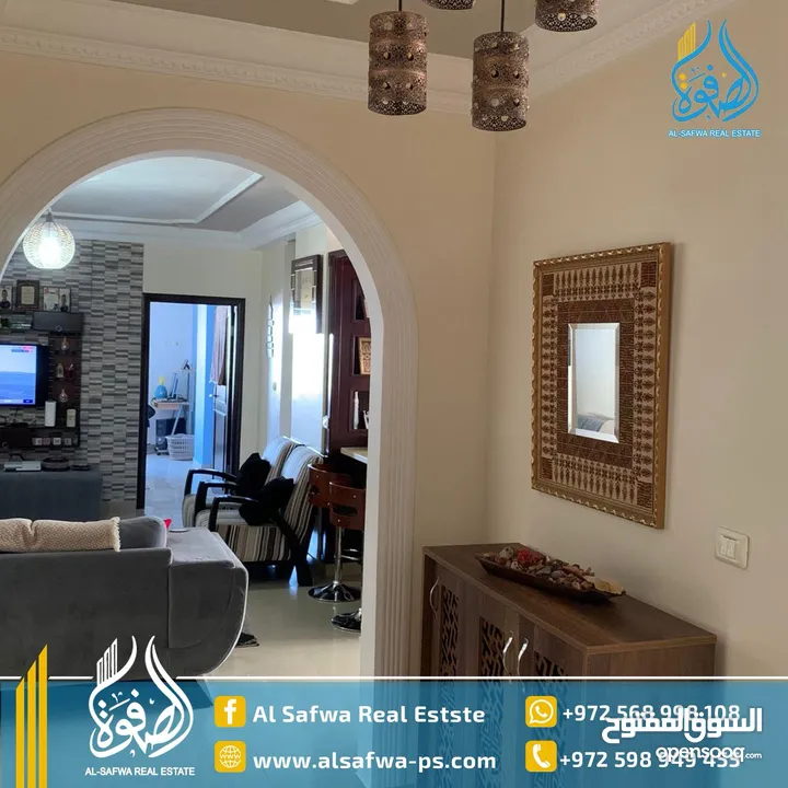 شقه مفروشه للايجار الطيره قرب دوار نبيل عمر مساحه واسعة و مميزه