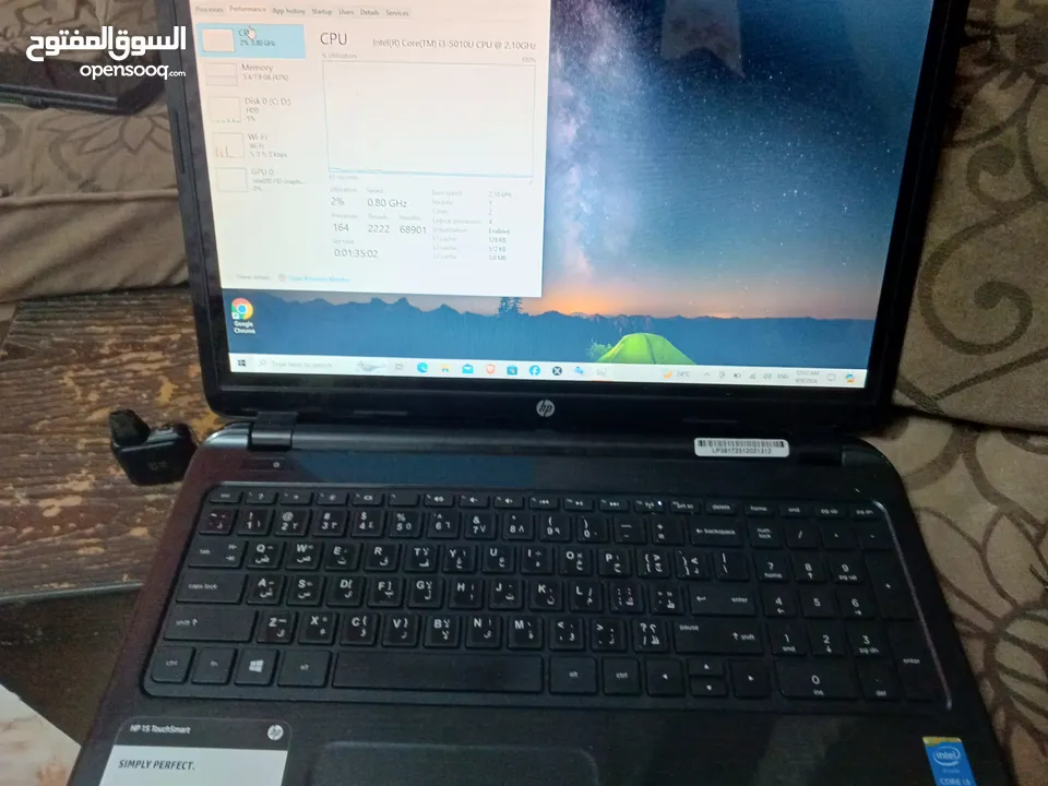 لاب توب HP 15 TouchSmart نظيف جدا بحالة الوكالة