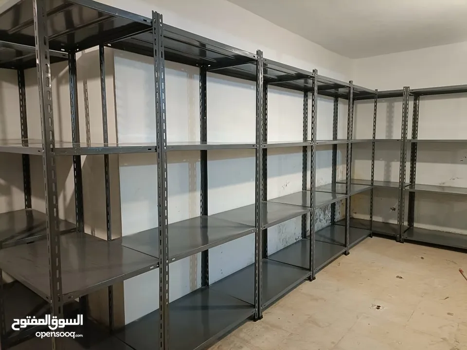 رفوف دكسون حديد تفصيل جديد للمحلات والمستودعات والشركات و المكاتب والعيادات والدوائر الحكومية  رفوف