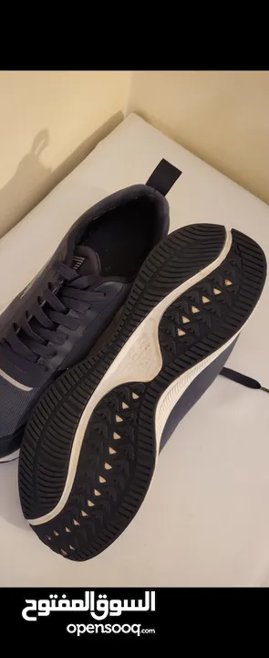 EA7 EMPORIO ARMANI NAVY BLUE SILVER SNEAKERS 40