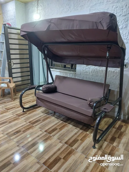 طقم رتان طقم خارجي طقم عضم طقم كنب مرجيحه 3مقاعد مرجيحه عش البلبل كراسي بحر عضم بلاستك طقم كنب