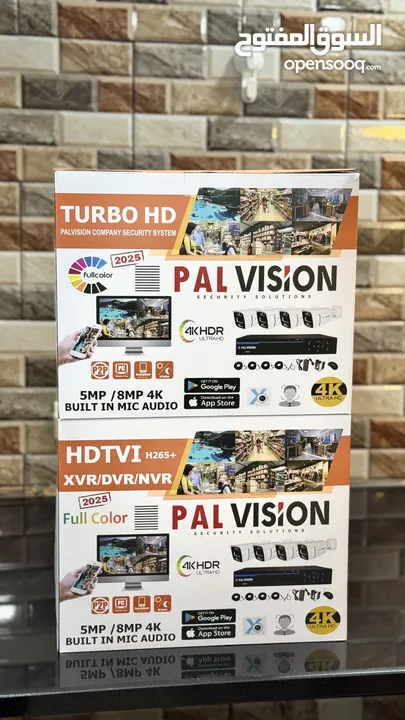 طقم كاميرات مراقبة كامل 4K بأربع كاميرات ب800 شيكل!