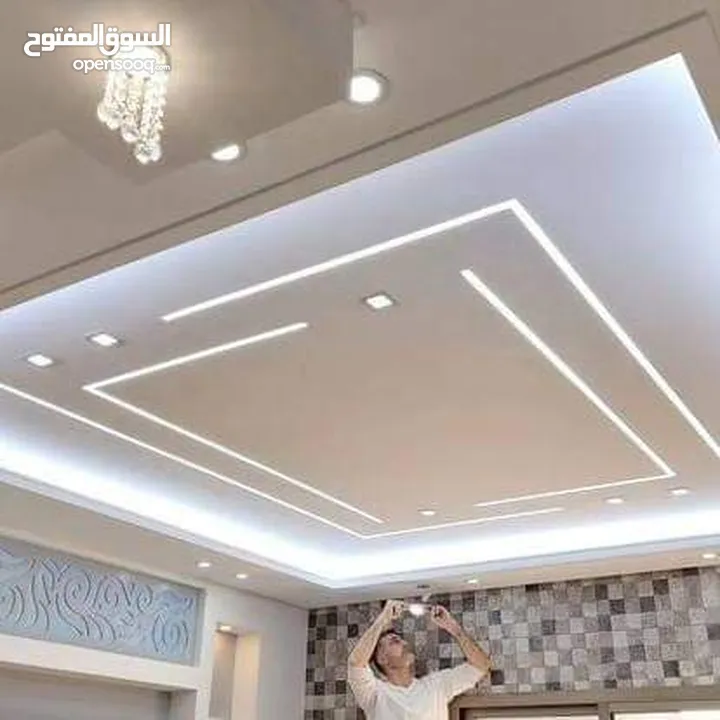 تنفيذ اعمال الديكور الداخلي جبسمبورد وجبص البلدي واسمنت بورد وفرسلينج وبيفيسي وبديل الرخام والفوم
