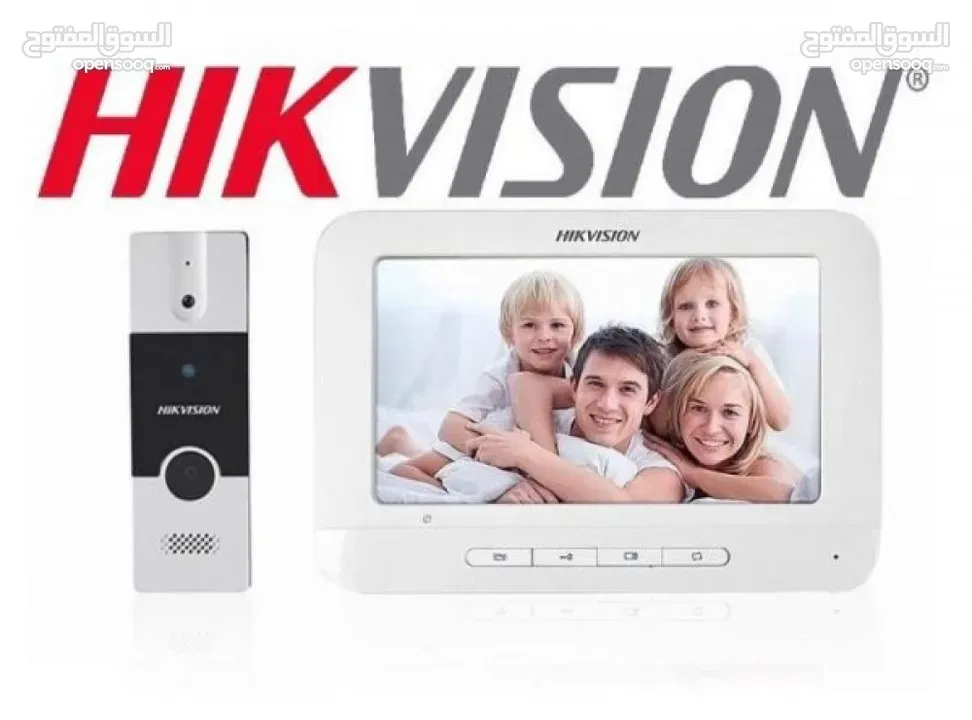 انتركم فيديو صوت وصورة hikvision شامل التركيب والتشغيل