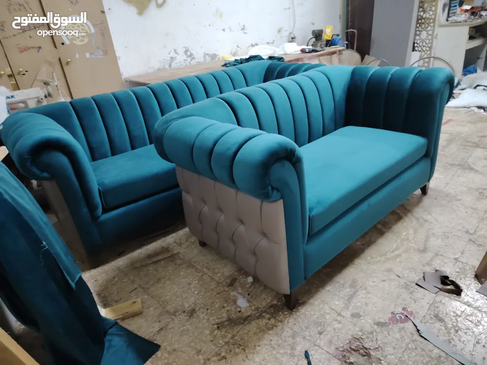 مفروشات تفصيل جميع الموديلات خزائن حائط وغرف نوم وغ ف قعده واطقم كنب