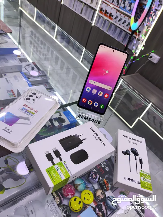 مشغل ايام Samsung A53 بدون كرتونه معه بكج هدية جيجا 128 رام 16 امريكي يتوفر توصيل امريكي