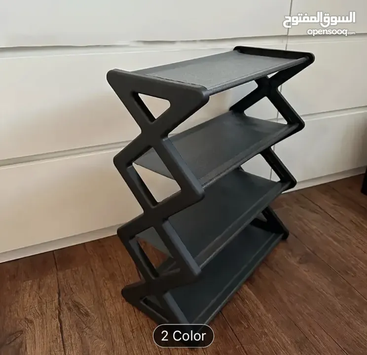 4-Tier X-Shaped Shoe Rack