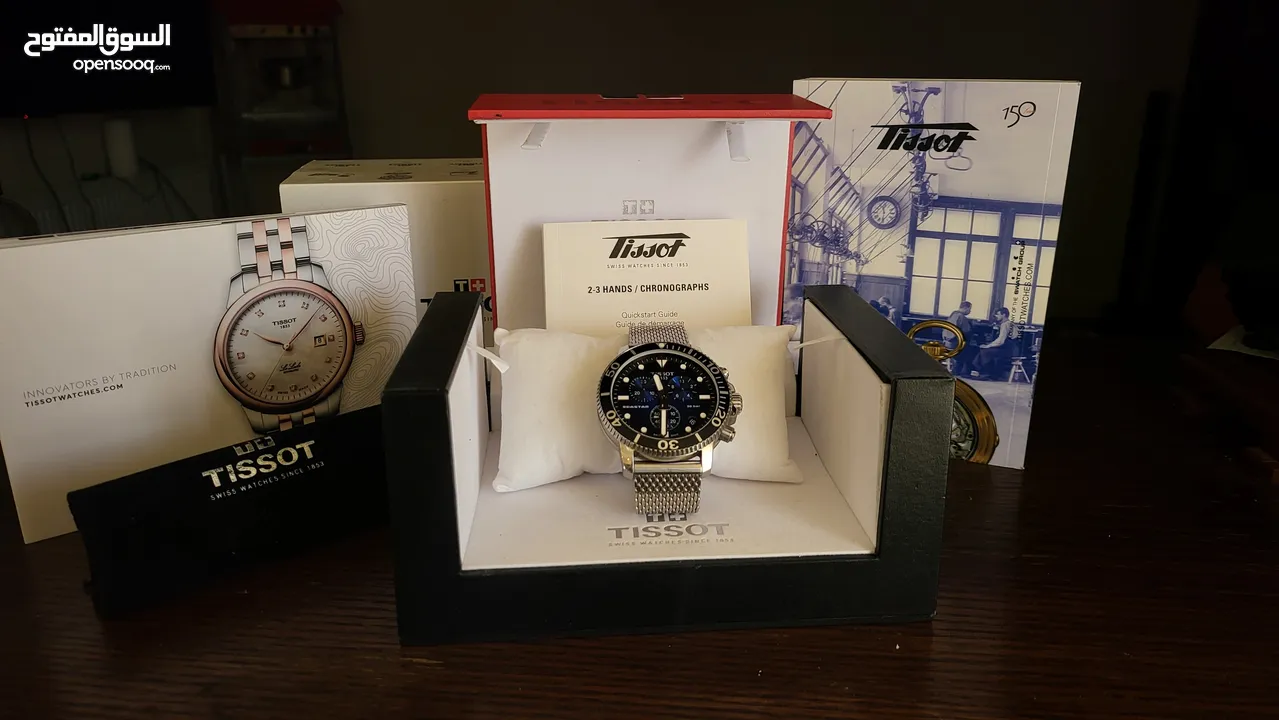 Tissot Seastar 1000 45.5mm Blue Dial Chronograph Watch - Stunning Watch!