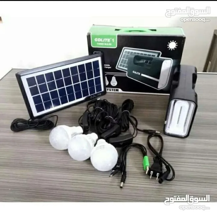 كشاف طاقة شمسيه مع ملحقات اصلي بشغل ساعات عمل طويلة