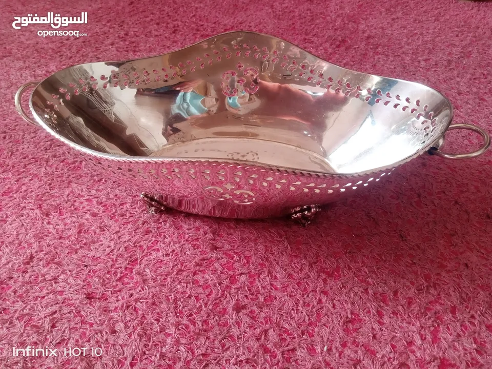 سله فخمه من النحاس والفضه الملكيه الهنديه