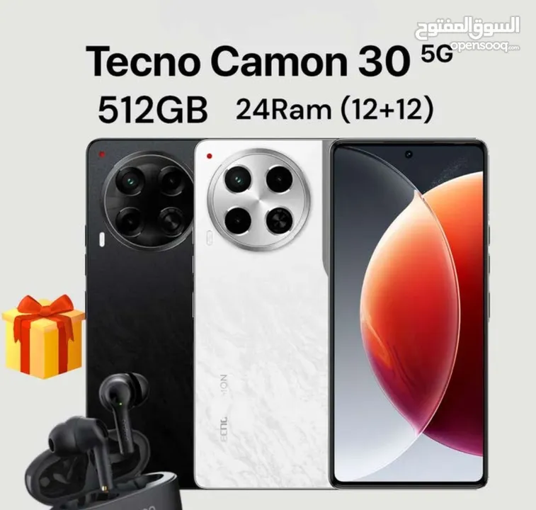 تكنو camon 30 5G فل بكج جديد افضل سعر بالسوق Tecno camon 30 5G احدث اصدار