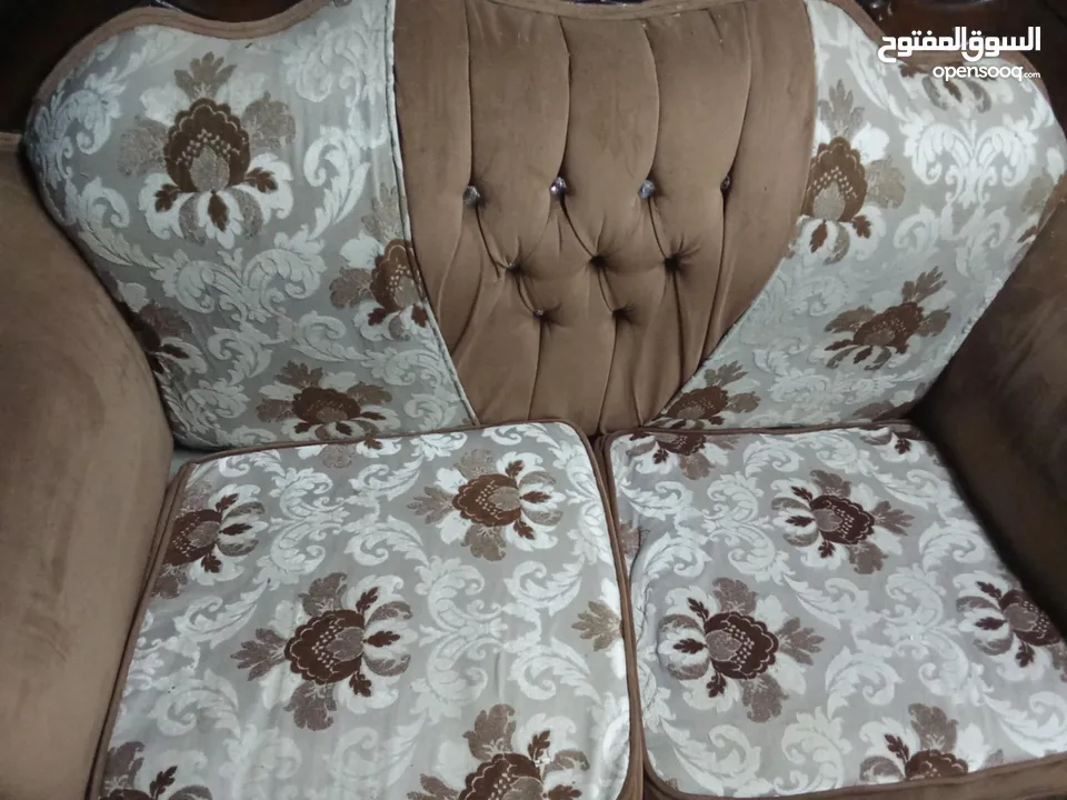 طقم كنب خشب زان اصلي ثقيل في عمان