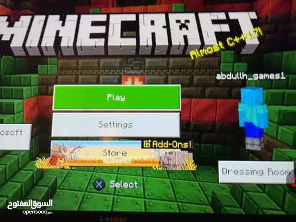 لعبة ماين كرافت البليستيشن 4 Minecraft بسعر مميز ملاحظة (السعر قابل للتفاوض)