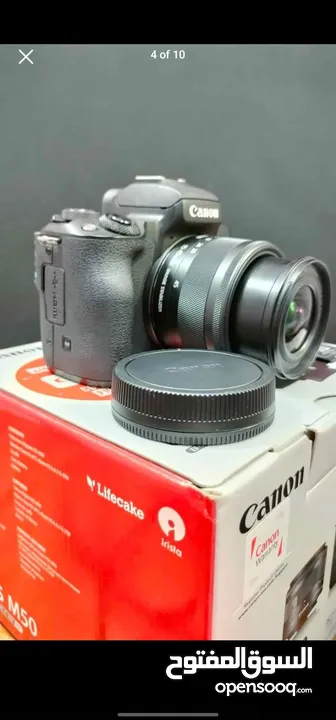 canon m50 with cage and adapter