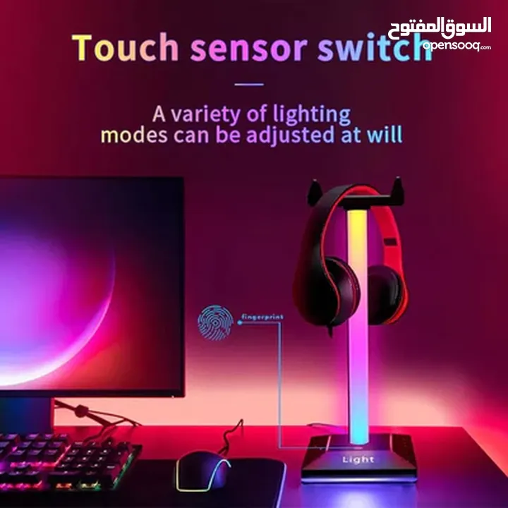 اجمل ستاند سماعة RGB جديد headsets rgb stand
