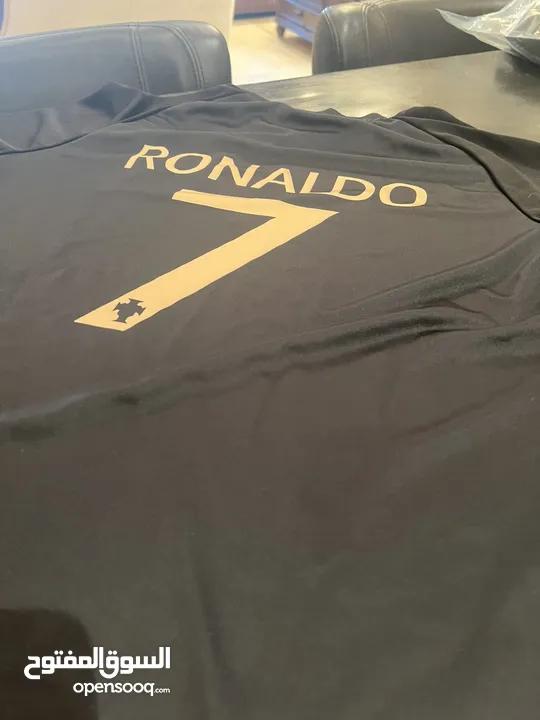 Ronaldo 7 Portugal Black Football Team Jersey 2023/2024 Men