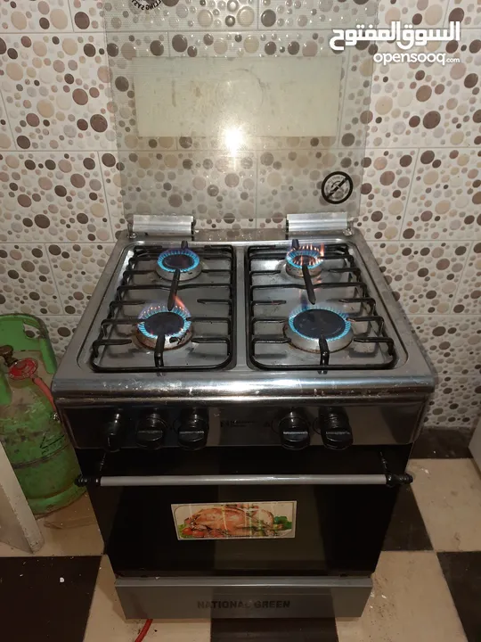 فرن غاز  ناشونال جرين اربع عيون للبيع بسعر مناسب