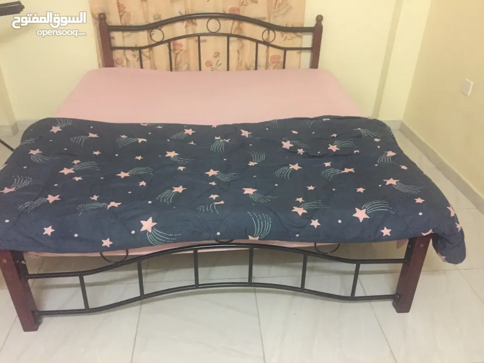 double bed 2pcs only 10 rial