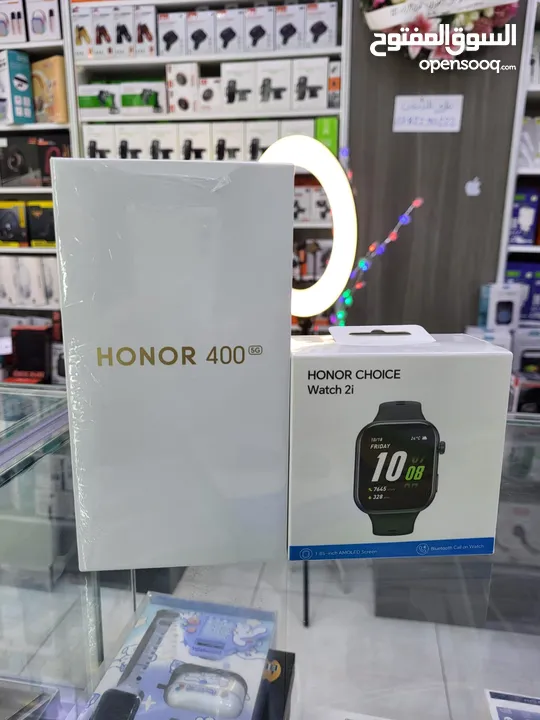جديد وحديث HONOR 400 5G جيجا 256 رام 24 معه سماعه هونور الاصلية هدية صور بلعلان متوفر توصيل