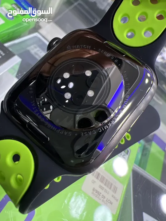 Used Apple Watch Series 6 (44mm) ساعة ايفون الاصدار السادس قياس 44 مستعملة بجالة جيدة جدا كفالة محل