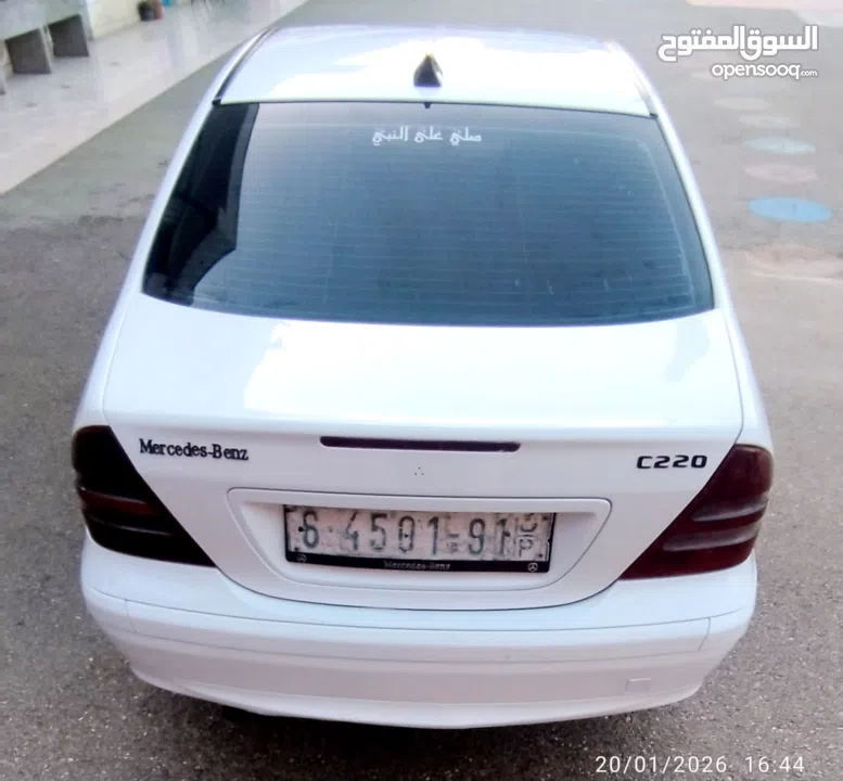 مرسيدس C220 موديل 2001 قوة ماتور 2200 تيربو ديزل ترخيص وتأمين لشهر 6/ 2026 منفوضة من الطنبون للطنبون