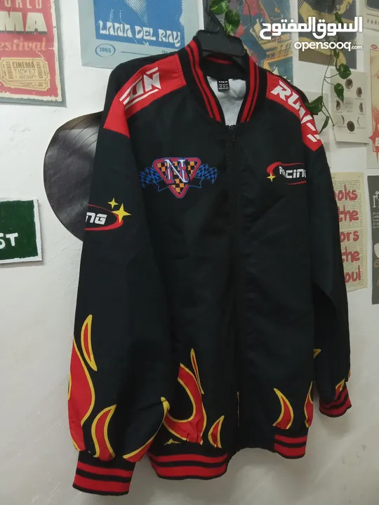 black racing unique jacket